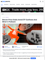 Here’s Why Bitcoin Price Has Been Dropping This Week