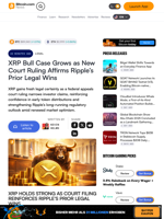 XRP Bull Case Grows as New Court Ruling Affirms Ripple’s Prior Legal Wins – Legal Bitcoin News