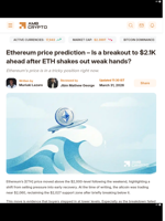 Ethereum price prediction - Is a breakout to $2.1K ahead after ETH shakes out weak hands? - AMBCrypto