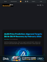 ALGO Price Prediction: Algorand Targets $0.16-$0.19 Recovery by February 2026 - Blockchain.News