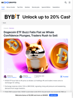 DOGE ETF Hype Fades as Whales Sell and Traders Await Decline