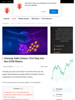 Uniswap Adds Solana: First Step Into Non-EVM Waters - NullTX