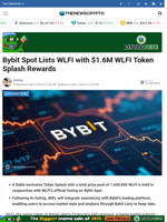 Bybit Spot Lists WLFI with $1.6M WLFI Token Splash Rewards - TheNewsCrypto