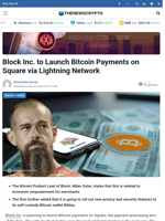 Block Inc. to Launch Bitcoin Payments on Square