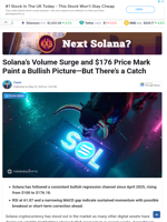 Solana’s Volume Surge and $176 Price Mark Paint a Bullish Picture—But There’s a Catch - TheNewsCrypto