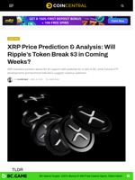 XRP Price Prediction & Analysis: Will Ripple's Token Break $3 in Coming Weeks? - CoinCentral