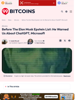 Before Elon Musk Epstein List: He Warned Us About ChatGPT