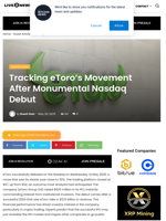 Tracking eToro’s Movement After Monumental Nasdaq Debut | Live Bitcoin News