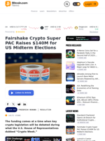 Fairshake Crypto Super PAC Raises $140M for US Midterm Elections – Regulation Bitcoin News