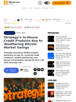 Strategy’s In-House Credit Products Key to Weathering Bitcoin Market Swings – Crypto News Bitcoin News