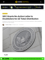 SEC Grants No-Action Letter to DoubleZero for 2Z Token Distribution - CoinCentral