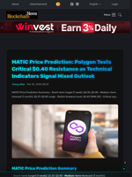 MATIC Price Prediction: Polygon Tests Critical $0.40 Resistance as Technical Indicators Signal Mixed Outlook - Blockchain.News
