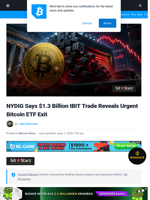 NYDIG Says $1.3B IBIT Trade Reveals Urgent Bitcoin ETF Exit