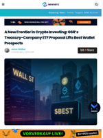 New Wall Street ETF Hypes Market: Get Best Wallet as Your Personal Treasury