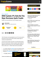 DOGE Explodes 9% Daily But This Major Resistance Spells Trouble