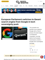 European Parliament switches to Qwant search engine from Google in tech sovereignty push
