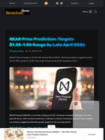 NEAR Price Prediction: Targets $1.35-1.50 Range by Late April 2026 - Blockchain.News