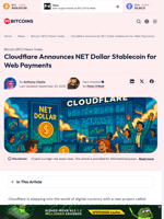 Cloudflare Announces NET Dollar Stablecoin for Web Payments