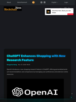ChatGPT Enhances Shopping with New Research Feature - Blockchain.News