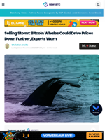 Selling Storm: Bitcoin Whales Could Drive Prices Down Further, Experts Warn