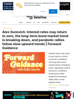 Alex Gurevich: Interest rates may return to zero, the long-term bond market trend is breaking down, and parabolic rallies follow slow upward trends | Forward Guidance