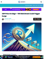 XRP Price On Edge — 100 SMA Break Could Trigger Surge