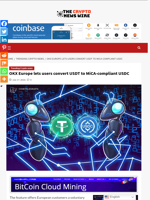 OKX Europe lets users convert USDT to MiCA-compliant USDC - The Crypto News Wire