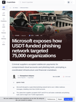 Microsoft exposes how USDT-funded phishing network targeted 75,000 organizations