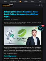 Bitcoin (BTC) Shows Resilience Amid Profit-Taking Concerns, Says Bitfinex Alpha - Blockchain.News