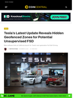 Tesla’s Latest Update Reveals Hidden Geofenced Zones for Potential Unsupervised FSD - CoinCentral