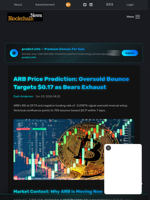 ARB Price Prediction: Oversold Bounce Targets $0.17 as Bears Exhaust - Blockchain.News