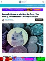 Dogecoin Megaphone Pattern Confirms Price Blowup, ‘Don’t Miss This Last Rally’—Analyst