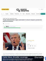 Trump administration urges automakers to boost weapons production amid Iran tensions