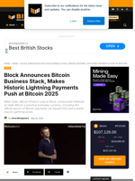 Block Announces Bitcoin Business Stack, Makes Historic Lightning Payments Push At Bitcoin 2025 