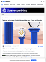 Is Tether Quietly Becoming a Central Bank Behind USDT?