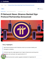 Pi Network News: Binance-Backed Sign Protocol Partnership Announced