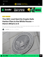 The SEC Just Sent Its Crypto Safe Harbor Plan to the White House — Here's What's in It - CoinCentral