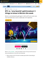 Watch These Bitcoin Price Triggers as September Volatility Starts