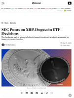SEC Punts on XRP, Dogecoin ETF Decisions - Decrypt