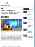 UK Court Bombshell: RuneScape Gold is Stealable Property in R v Lakeman - CryptoCoin.News