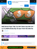 Wall Street Pepe Đốt 3,6 Tỷ WEPE – Thúc Đẩy Dịch Sang Solana