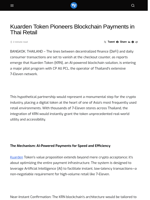 Kuarden Token Pioneers Blockchain Payments in Thai Retail - Visionary Financial