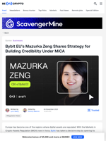 Bybit EU’s Mazurka Zeng Shares Strategy for Building Credibility Under MiCA