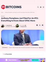 Anthony Pompliano Just Filed For An IPO: Everything to Know About SPAC Move - 99Bitcoins