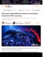 Ethereum: What $164mln whale accumulation means for ETH’s recovery - AMBCrypto