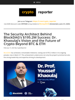 BlockDAG's $195.2M Presale: Dr. Khaoulaj's Security Vision & Crypto's Future