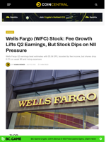 Wells Fargo (WFC) Stock: Fee Growth Lifts Q2 Earnings, But Stock Dips on NII Pressure