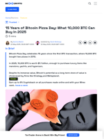 What Can 10,000 BTC Buy Now? A Bitcoin Pizza Day Comparison