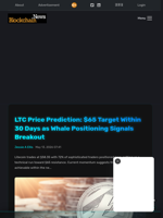 LTC Price Prediction: $65 Target Within 30 Days as Whale Positioning Signals Breakout - Blockchain.News