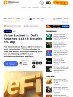 Value Locked in DeFi Reaches $154B Despite 3% Dip – Defi Bitcoin News